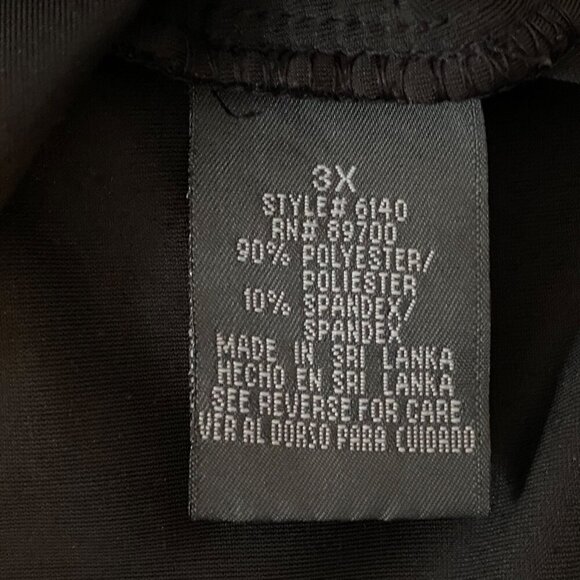 Dressbarn Velvet Tank Top Womens Size 3X Black Pullover Evening Party Formal - Picture 5 of 5